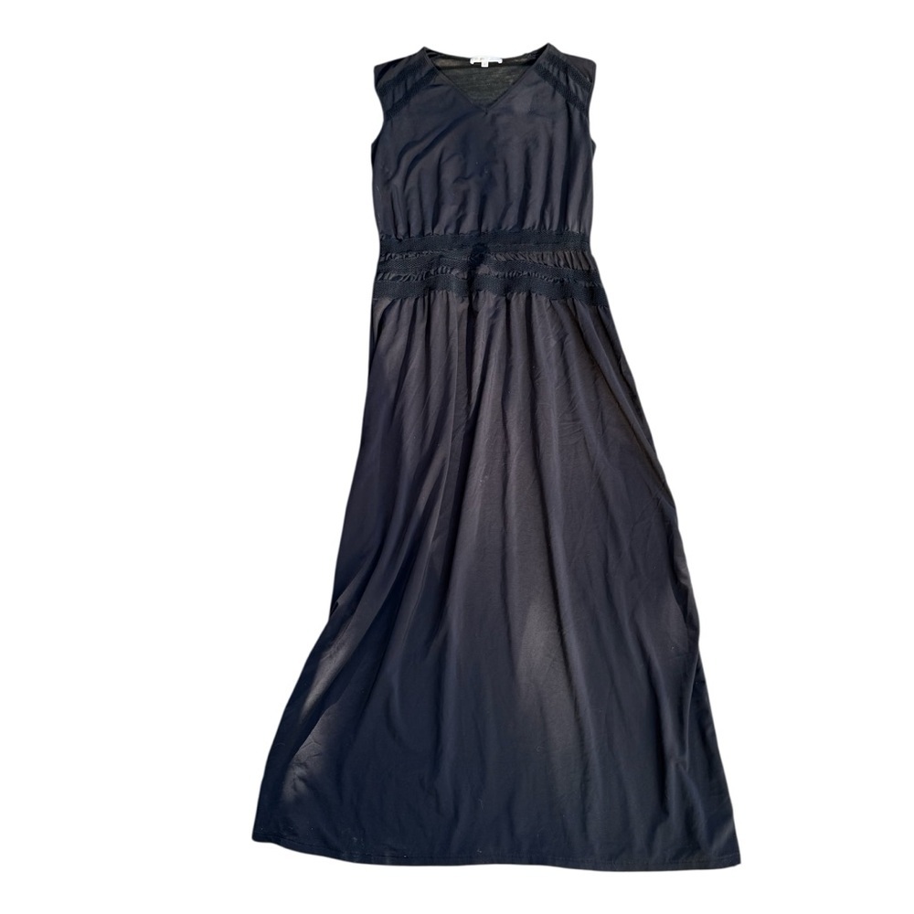 2 for $15 😍 Anthropologie Maje Openwork Satin-Effect Maxi Dress – Size 2